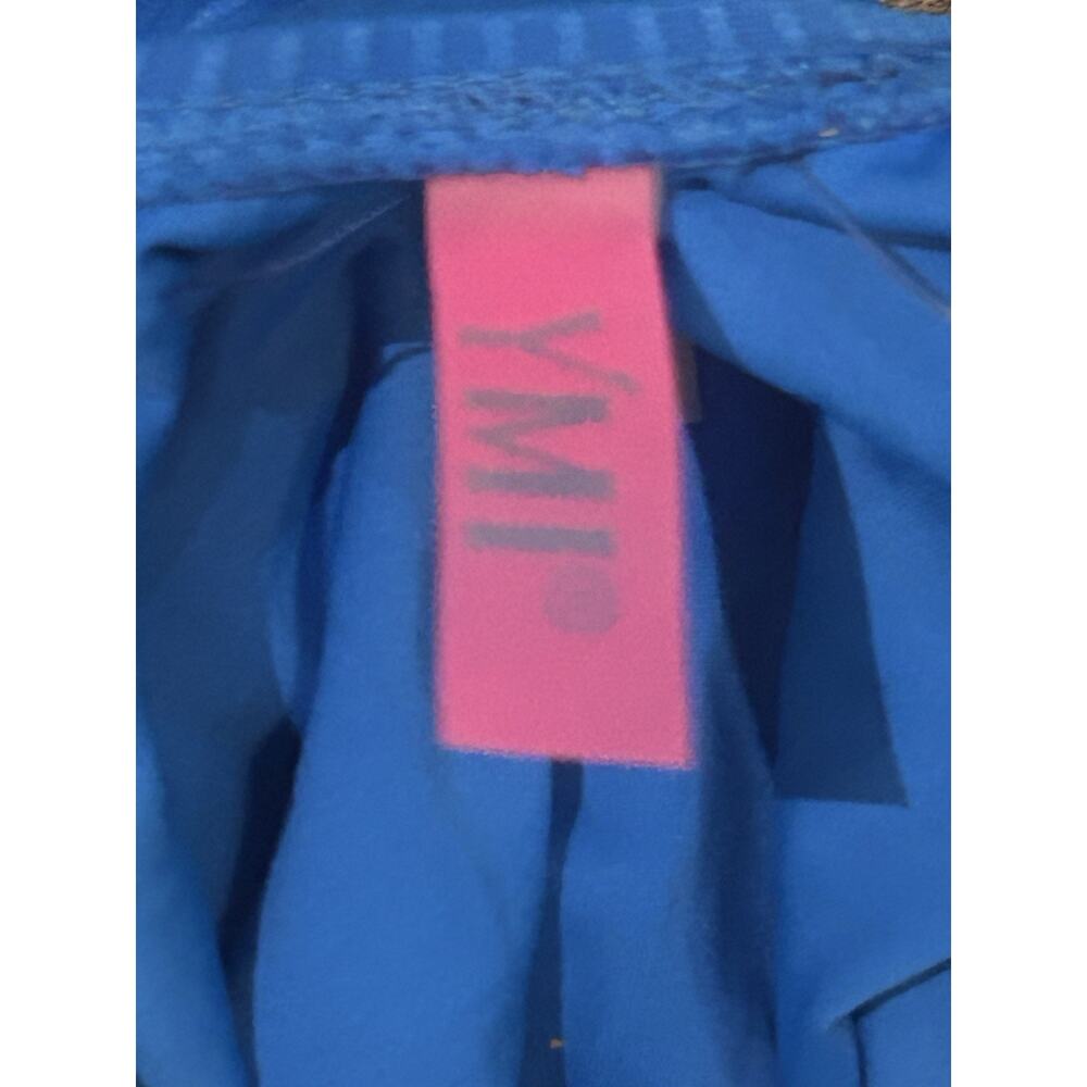 NWT YMI Electric Blue Zip Up One Piece Swim Suit size XL - Picture 3 of 6